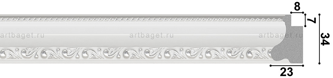 Пластиковый багет 72334-17