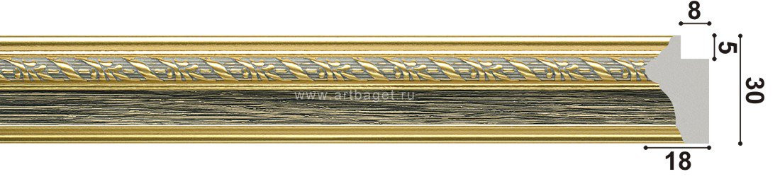 Пластиковый багет BR 341-67