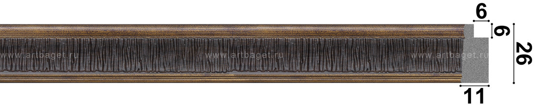 Пластиковый багет D51-2812-2