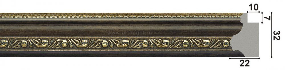 Пластиковый багет BR BP3-W881351