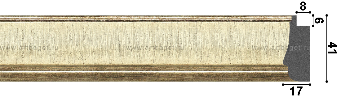 Пластиковый багет D51-4218-4