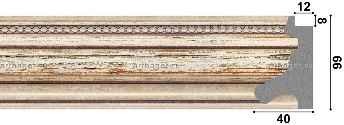 Пластиковый багет 74066-19