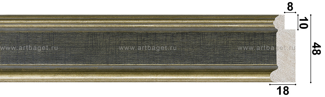Пластиковый багет DF 009-2266 C